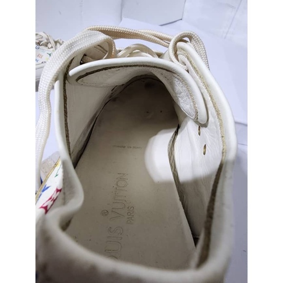 Authentic Louis Vuitton 2008 Multicolored Monogram Pattern Sneakers Size 38.5 - Picture 15 of 15